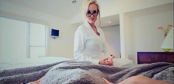  Hot MILF with big boobs fucks with her inexperienced stepson